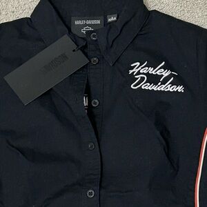 Harley-Davidson ladies Black riding Shirt NWT Small